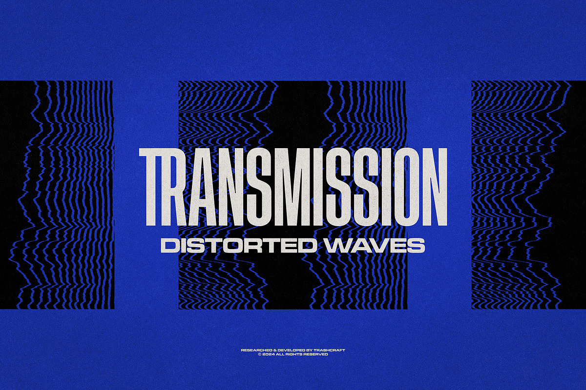 TRANSMISSION  - Distorted Waves, a Graphic by TRASHCRAFT (Photo 1 of 6)