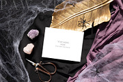 Halloween Card Mockup 5.5x4.25 g45, an Advertising Mockup by PawMockups (Thumbnail 2 of 10)