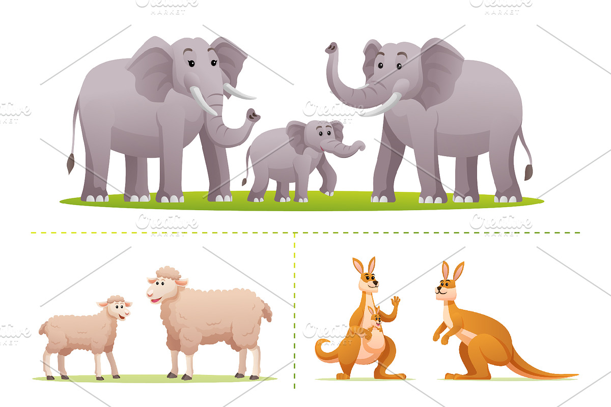 Cartoon Animals Collection, an Animal Illustration by YG Studio (Photo 3 of 15)