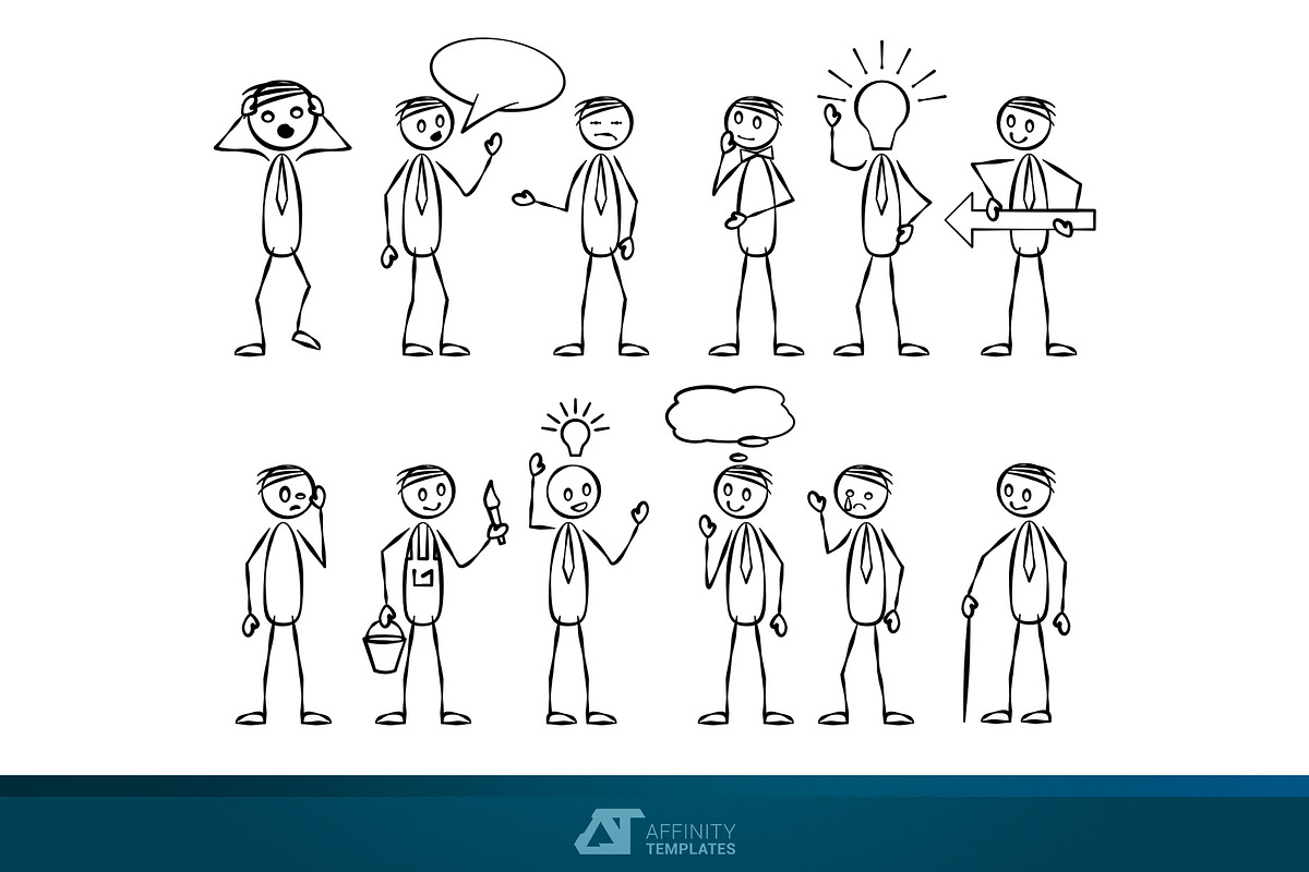 Vector Stickman .afdesign, a Person Illustration by Affinity Templates (Photo 1 of 3)