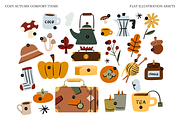 Cozy Autumn Comfort Items, a Seasonal Illustration by Studio Mei Design (Thumbnail 2 of 9)