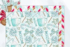 Christmas Gingerbread Digital Paper