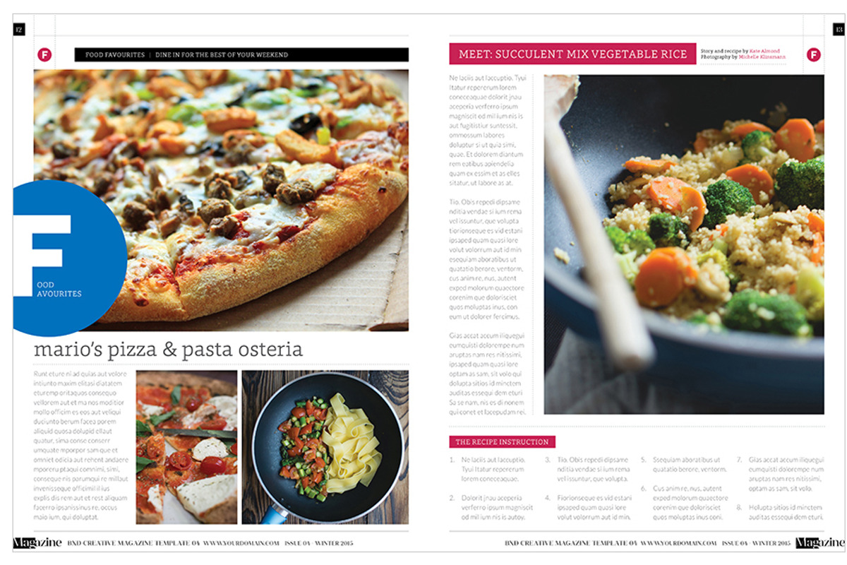 Magazine Template InDesign 04, a Magazine Template by Love Graphic Design (Photo 15 of 34)