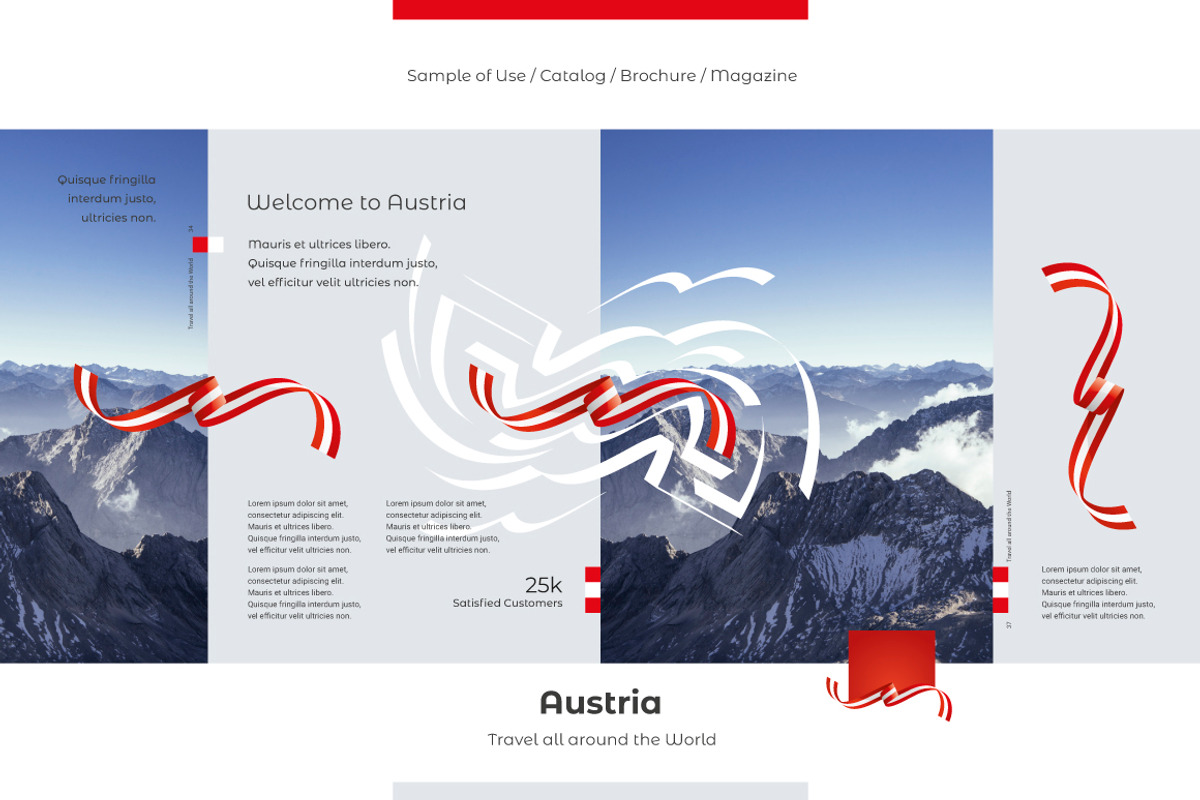 Austria flag ribbon vector, a Templates & Theme by Simbos (Photo 4 of 9)