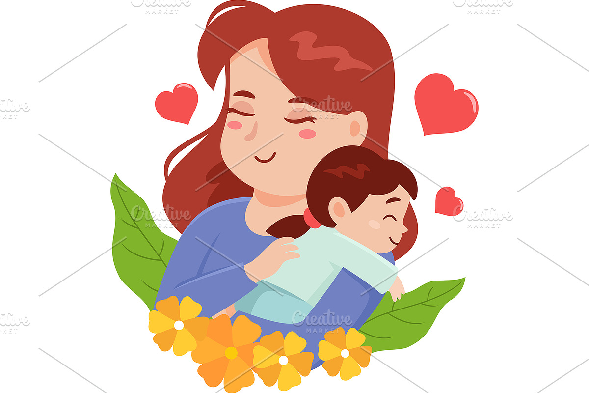 Cartoon Mother's Day Banner Template, a Person Illustration by HitToon