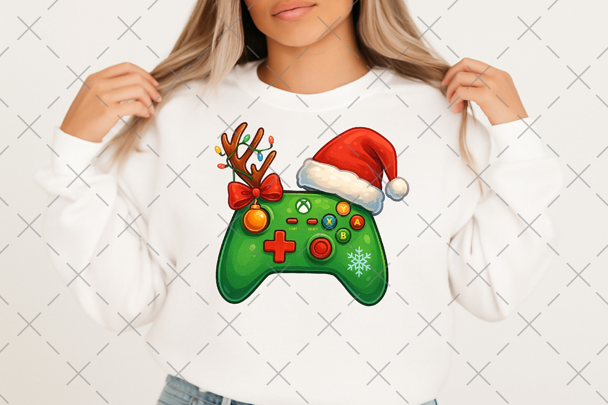 Christmas Game Controller Png, an Illustration by Craft Nest (Photo 2 of 6)