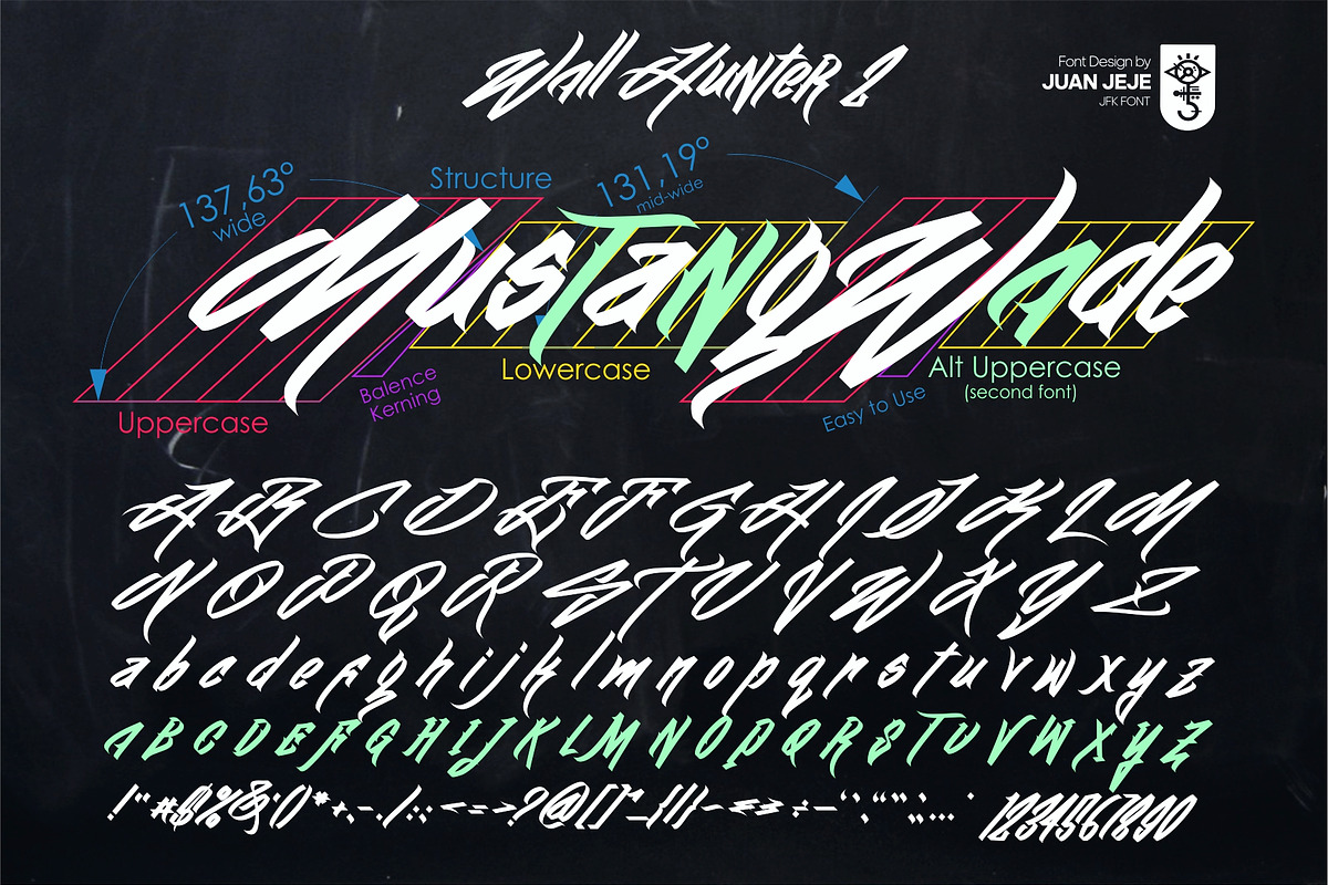 Wall Hunter II | Graffiti Tag Fonts preview 3