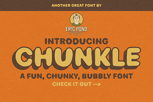 Chunkle - A Fun, Chunky, Bubbly Font