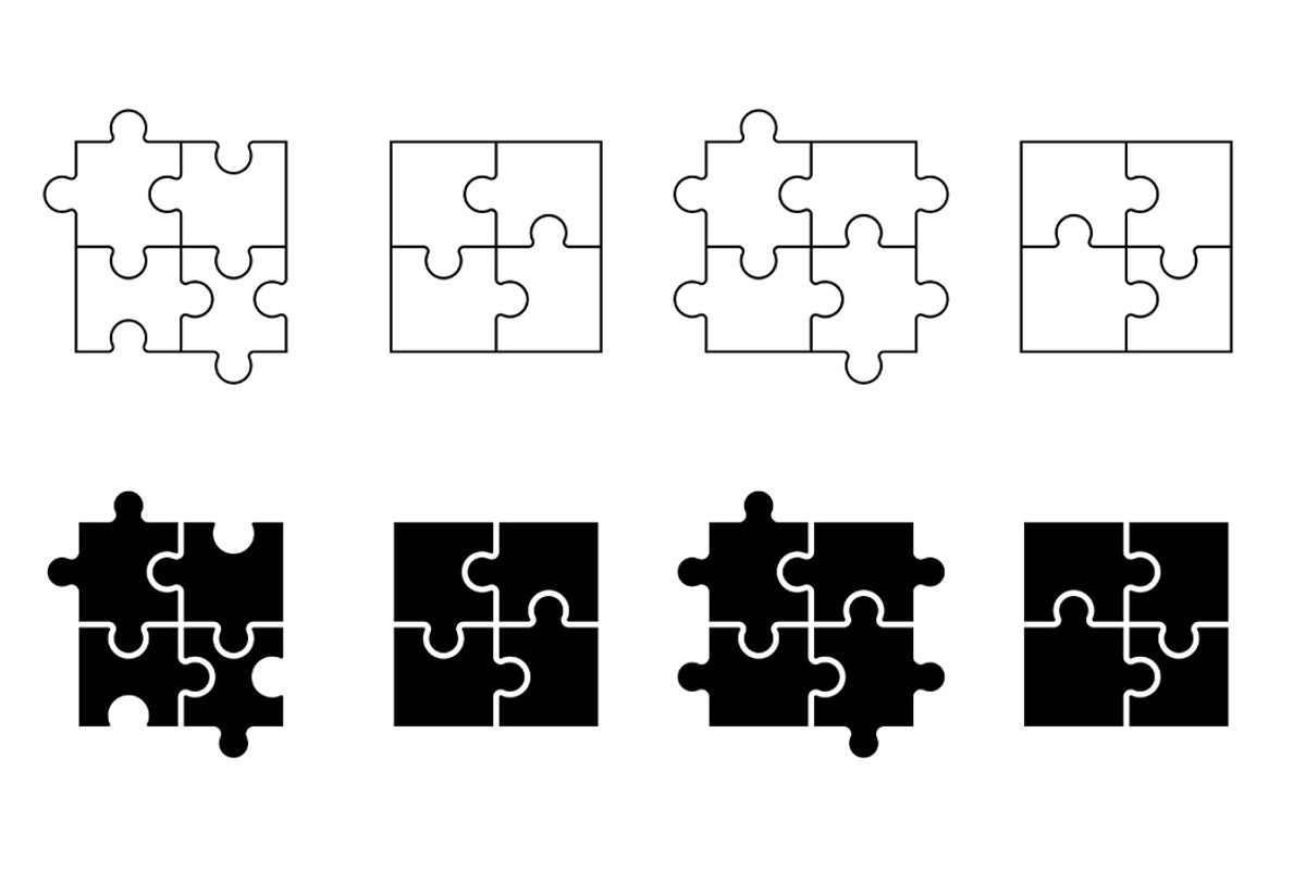 Puzzle icon, an Outline Icon by Volyk (Photo 3 of 6)