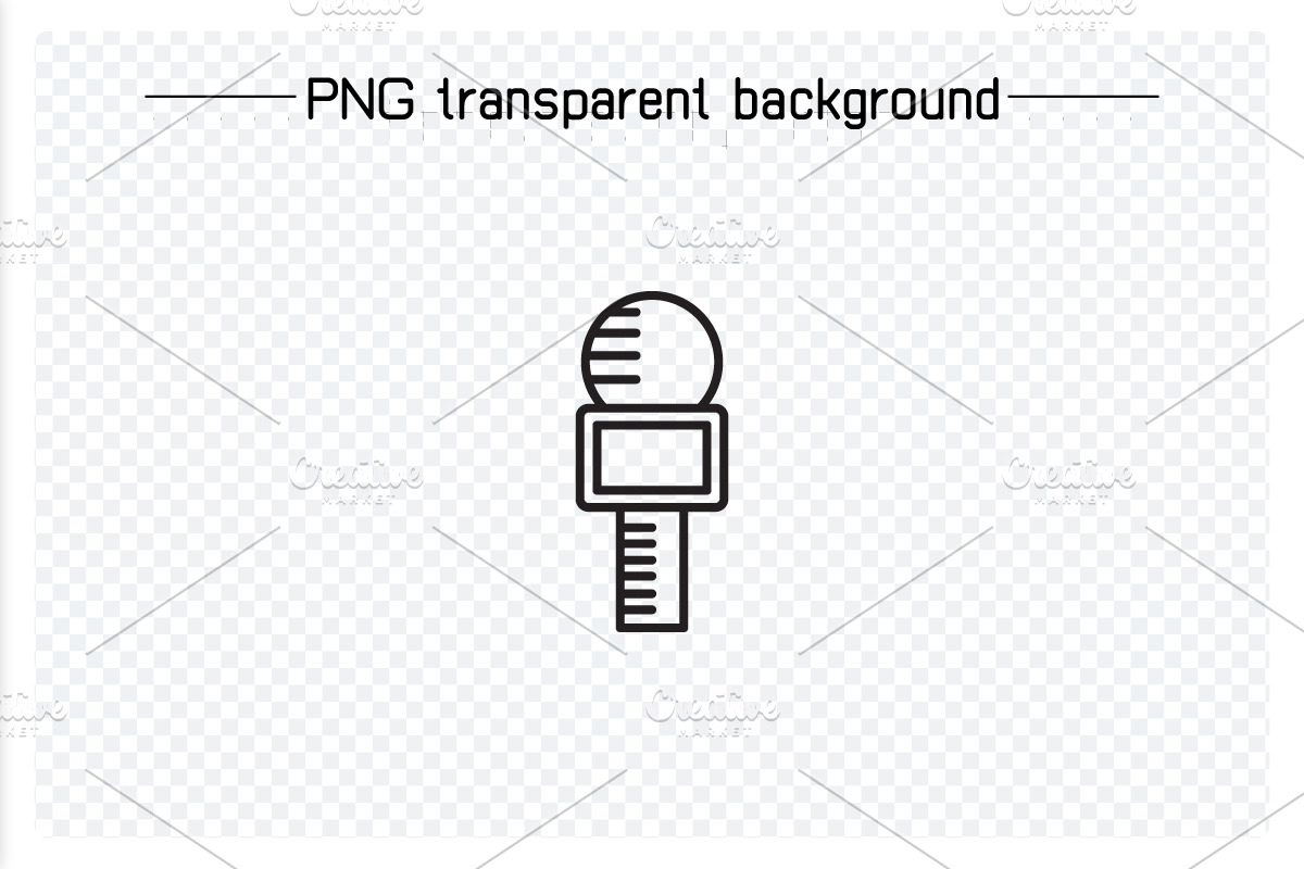 Mic Icons Set, an Outline Icon by Designfour (Photo 2 of 7)