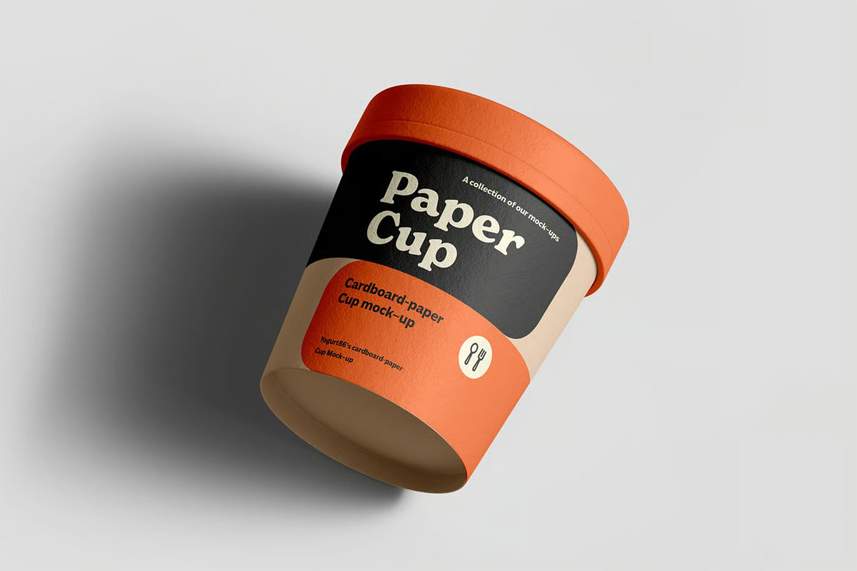 Cardboard Cup Mockup, a Cups & Container Mockup by zippypixelstudio (Photo 7 of 14)