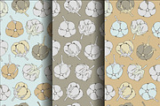 Set seamless cotton patterns, a Pattern Graphic by Mira15 (Thumbnail 2 of 2)