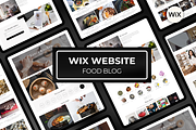Food Blogger Wix Website Template, a Wix Template by Meraki Templates (Thumbnail 1 of 8)