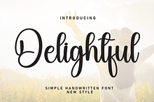 Delightful | Script Font