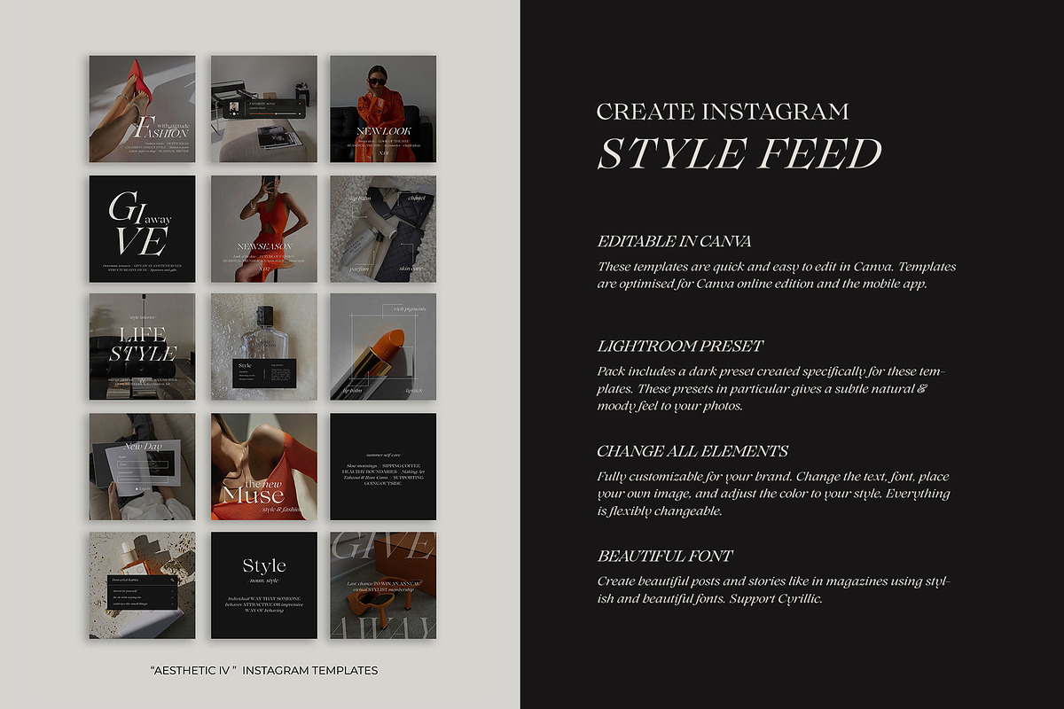 Instagram Aesthetic Templates IV, a Social Media Template by Instprofi | Studio Estimo (Photo 3 of 9)