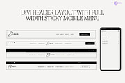 Divi Theme Header Template Bundle, a WordPress Template by Sarah Worboyes Designs (Thumbnail 2 of 7)