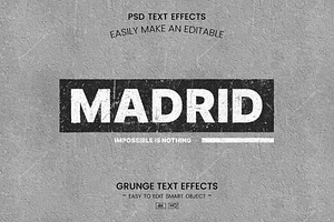 Grunge Text Effect Design