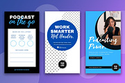 Podcast Instagram Stories Templates, a Social Media Template by Mike Brennan Art & Design (Thumbnail 4 of 4)