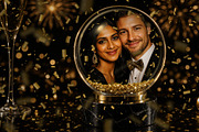 Gold Snow Globe Photo Effect, a Social Media Template by DesignerCandies (Thumbnail 2 of 4)