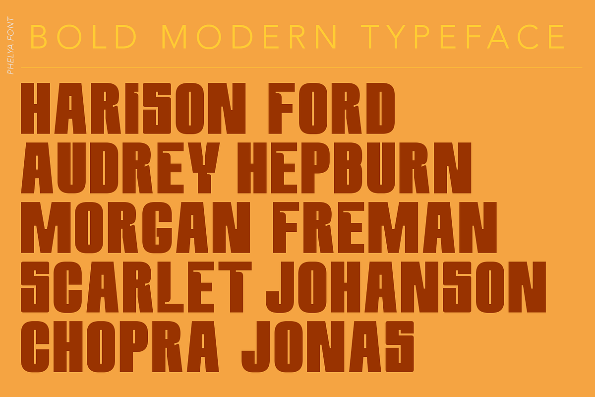 Phelya Display Font, a Font by madeDeduk (Photo 9 of 10)