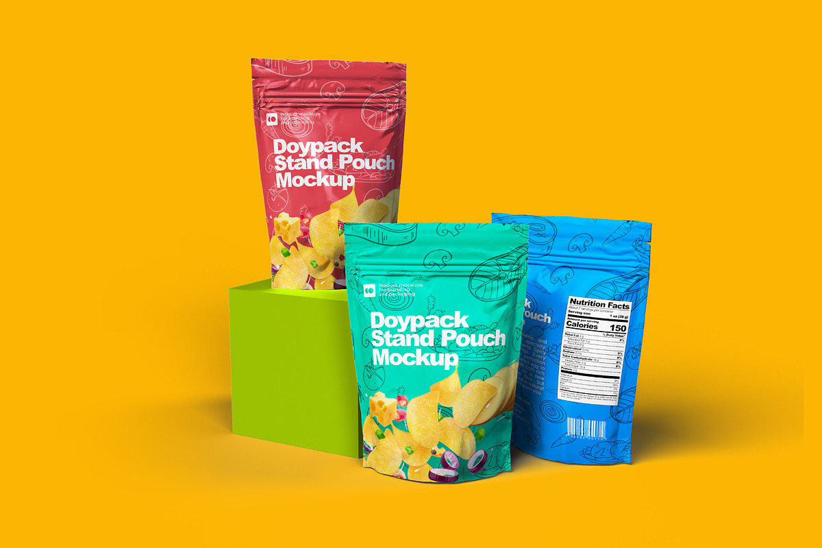 Doypack - Stand up Pouch Mockup, a Cups & Container Mockup by Aprndy85 (Photo 2 of 3)