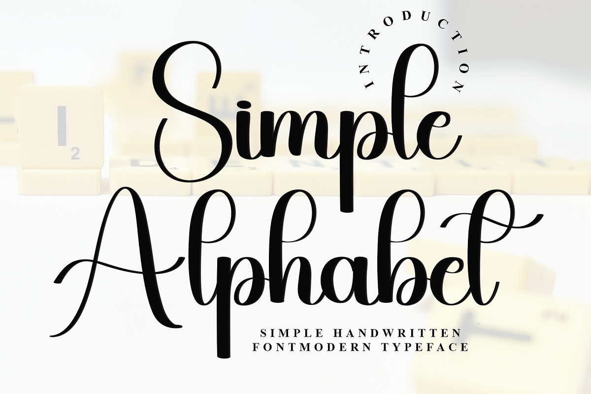 Simple  Alphabet, a Handwritten Font by InermediaSTUDIO (Photo 1 of 8)