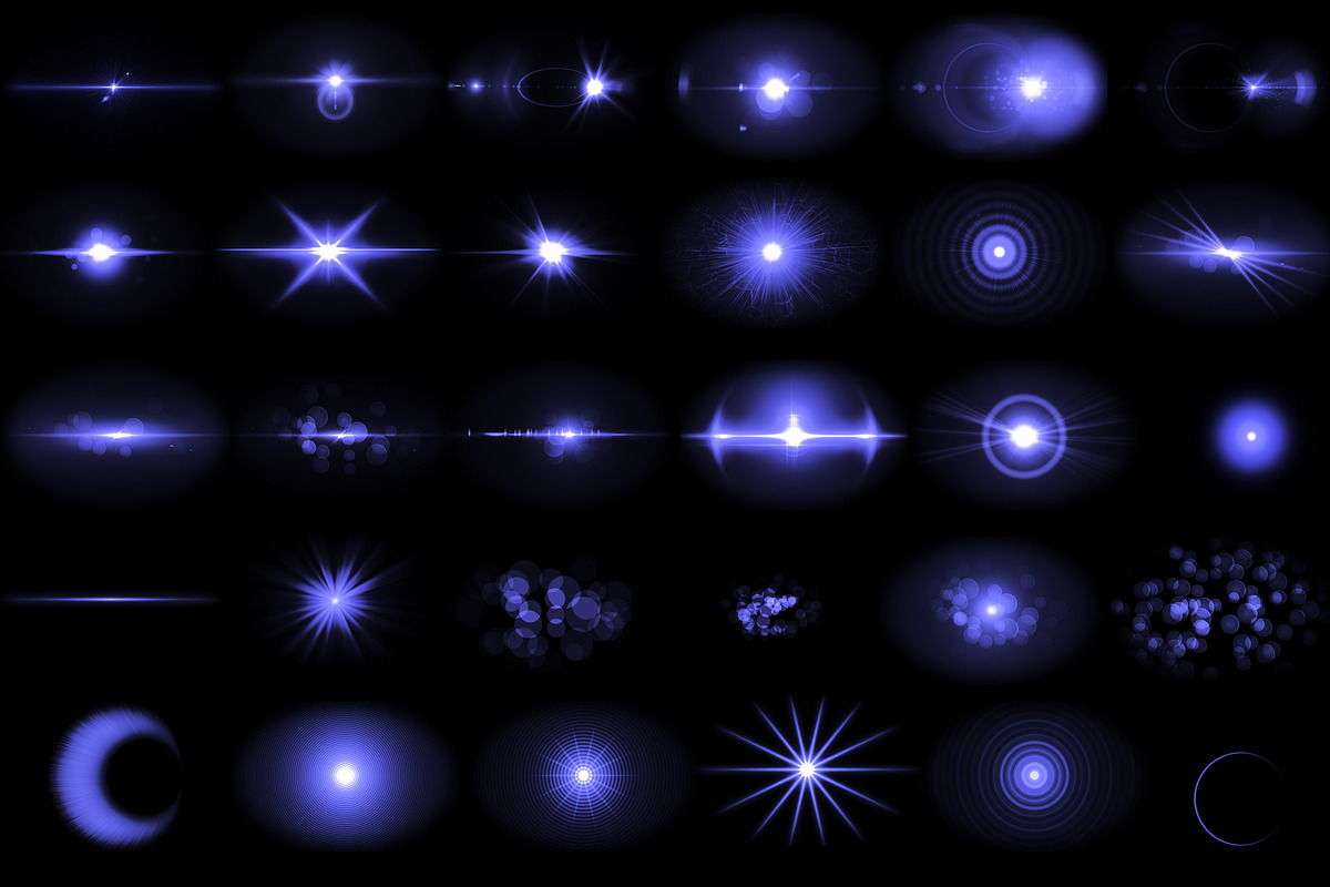 Optical Flares - 30 Lens flares v2, an Object Graphic by RgraphicsDesign (Photo 2 of 3)
