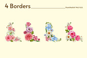Botanical European Flower Watercolor, an Object Illustration by CreativeValuation (Thumbnail 3 of 13)