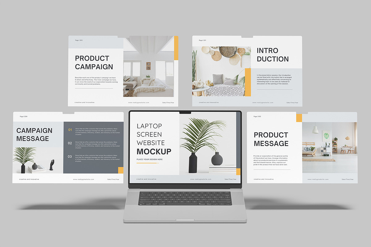 Laptop Screen Website Mockup, a Device Mockup by Amigos__46 (Photo 8 of 10)