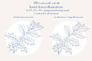 Christmas Hand drawn Vector set, an Object Illustration by ON_lineart_store (Thumbnail 2 of 10)