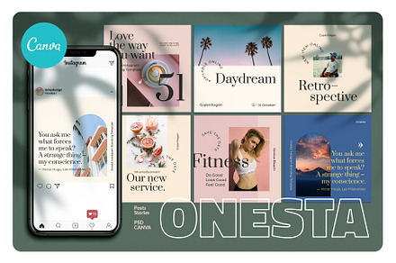 ONESTA - Canva Instagram Template