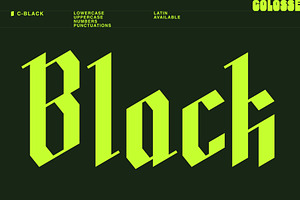 c-black display type