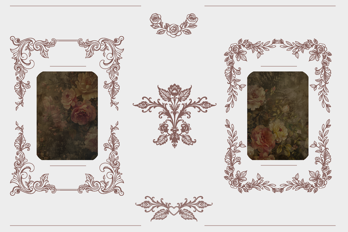 Lush Gardens Vintage Collection, a Decorative Illustration by TatianaCociorva (Photo 4 of 7)
