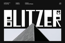 CS Blitzer – Brutalist Display Font