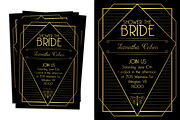 Hollywood Glam Bridal Shower Invite, an Invitation Template by BF Studios (Thumbnail 2 of 2)
