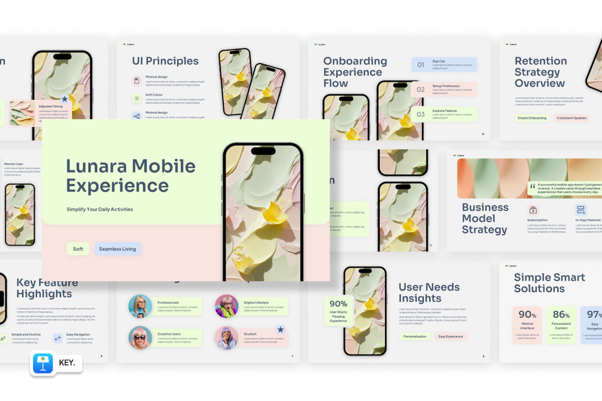 Mobile Experience Keynote, a Presentation Template by Loin Studio (Photo 1 of 4)