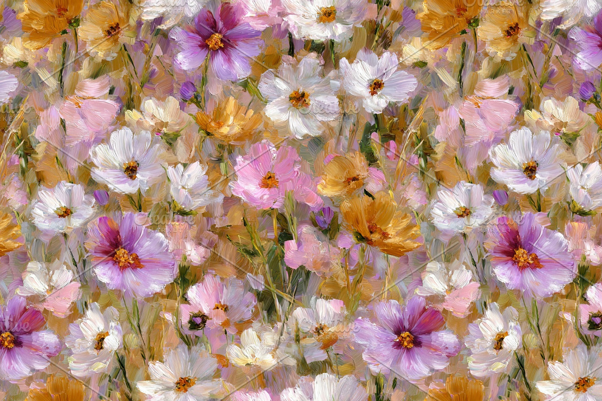 Impressionist Floral 24 Patterns Set, a Pattern Graphic by LoveDesignShop (Photo 10 of 11)