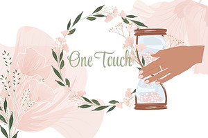 Blush Pink Flowers Poppies One Touch