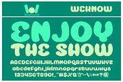 Enjoy The show font, a Font by weknow (Thumbnail 1 of 5)