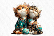 Whimsical Easter Cat Best Friend Png, an Illustration by Craft Nest (Thumbnail 9 of 11)