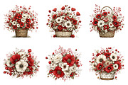Spring flower basket clipart, an Illustration by SinaCreation (Thumbnail 4 of 11)