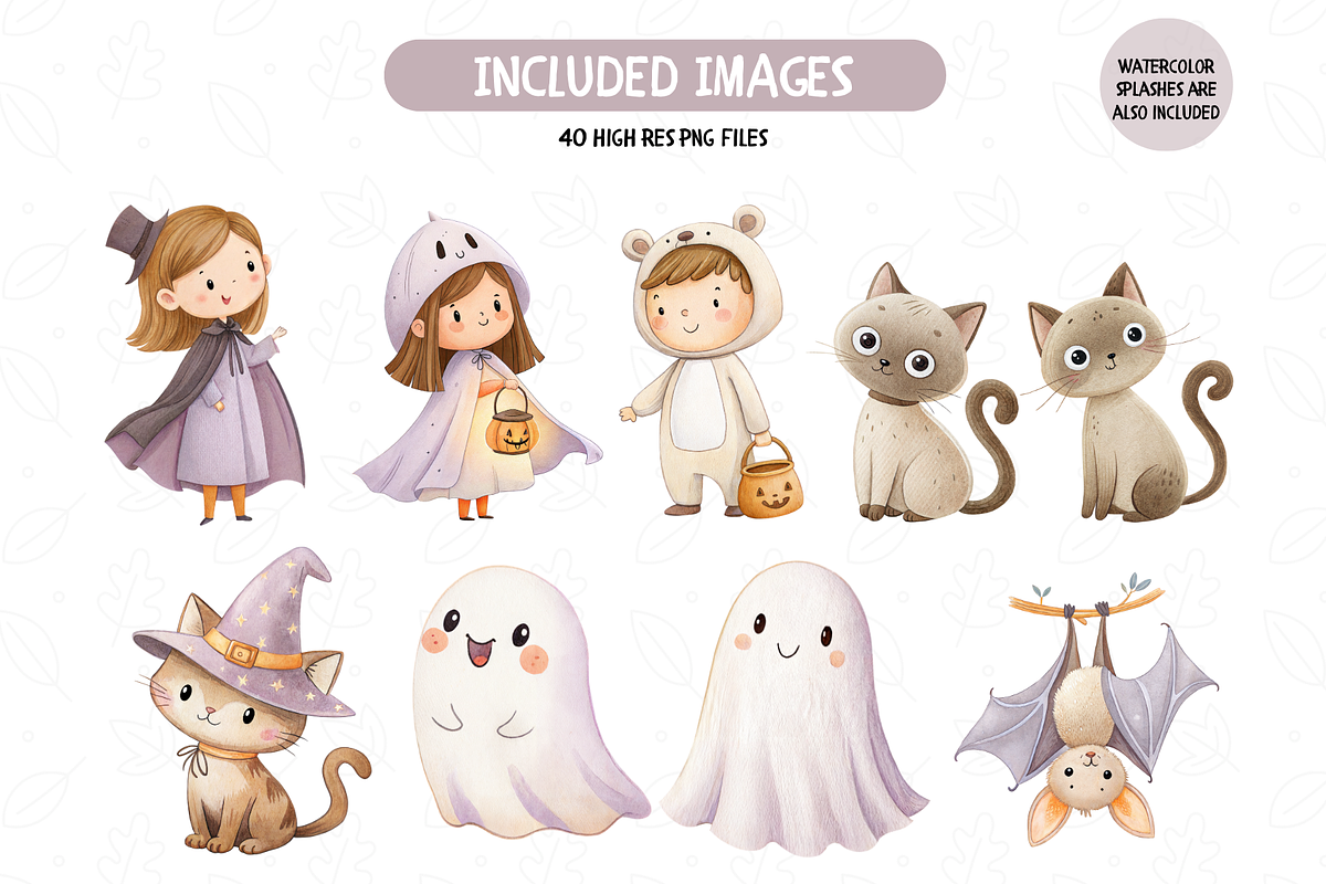 Trick or Treat Clipart, an Illustration by TatiMockup (Photo 3 of 6)