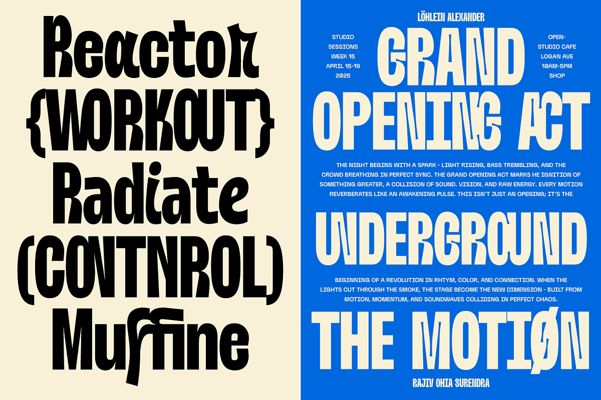 Nobulina - Experimental Display Font, a Sans Serif Font by Zarma Type (Photo 8 of 16)