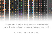 Photoshop Metallic Layer Styles, a Layer Style Add-On by Design Resource Hub (Thumbnail 2 of 10)