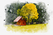 Classic Watercolor Painting Effect, an Action Add-On by liptouse (Thumbnail 8 of 11)