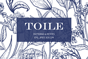 Toile Fleurie, Pattern & Motifs, a Pattern Graphic by lukodje (Thumbnail 1 of 10)