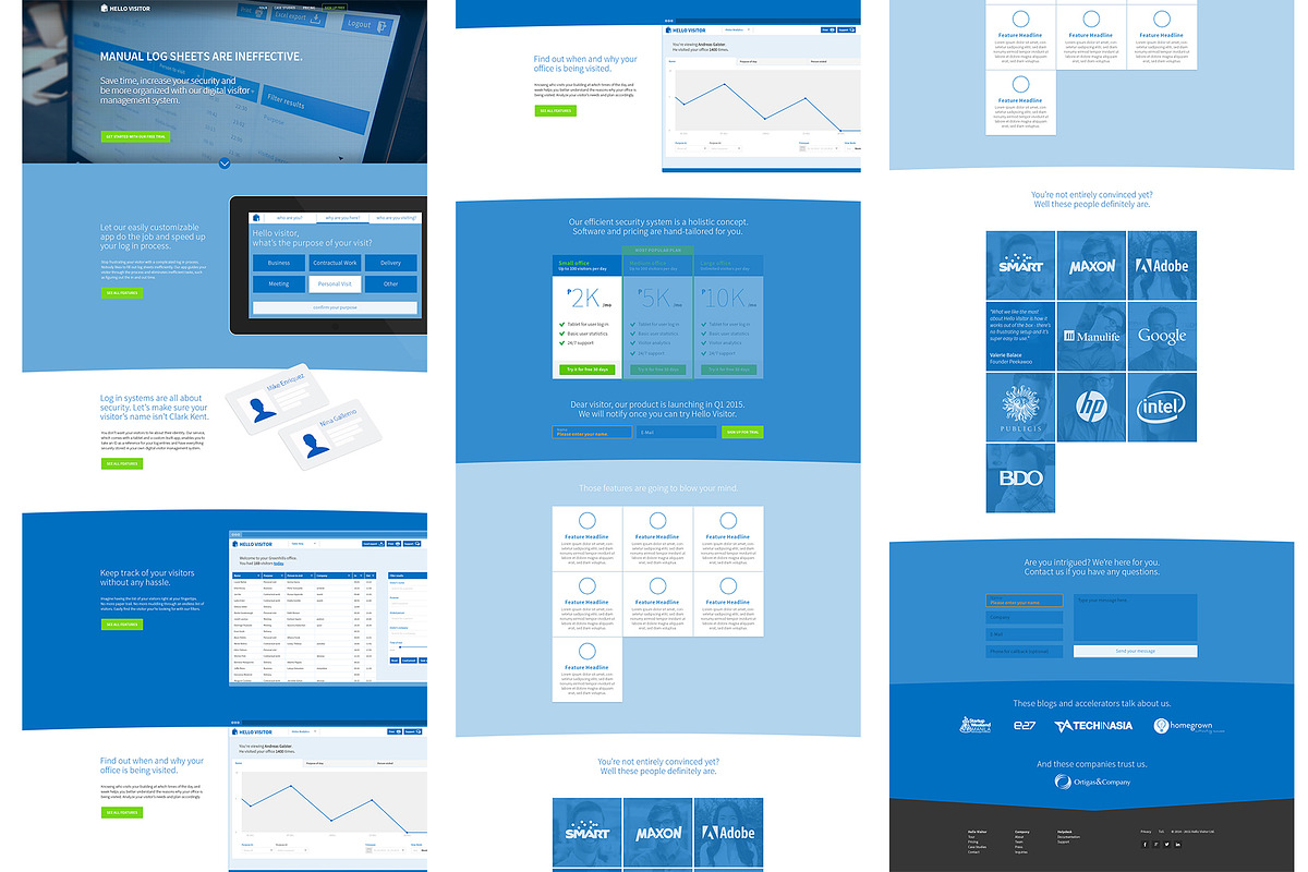 SaaS startup landing page, a Landing Page Template by AndreasGalster (Photo 2 of 5)