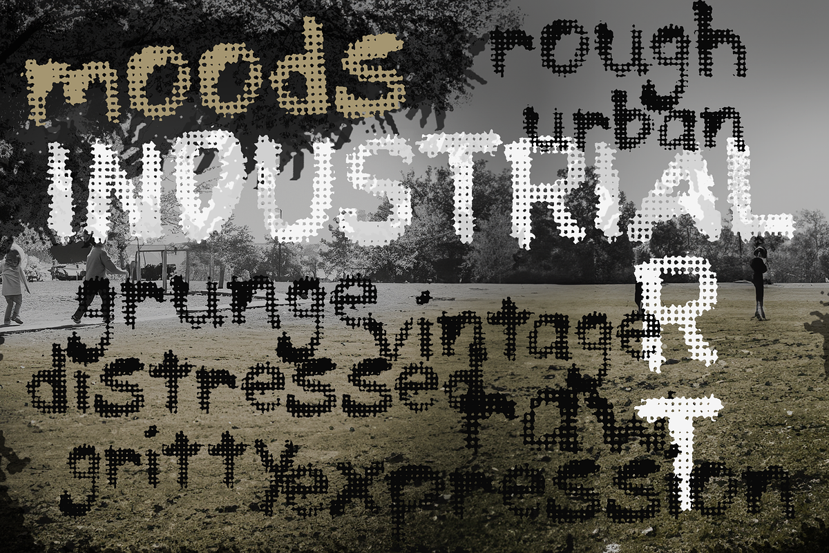 Mesh Mashed Font, a Script Font by Fontastic Ventures (Photo 5 of 6)