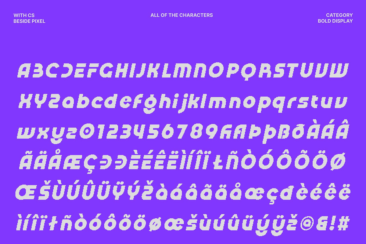 CS Beside Pixel, a Sans Serif Font by Craft Supply Co. (Photo 8 of 8)