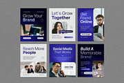 Marketing Agency Instagram Template, a Social Media Template by graphicook (Thumbnail 2 of 3)